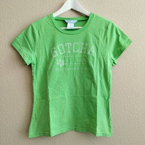 NWT Gotcha T Shirt in Green Neon Short Sleeve Size XL